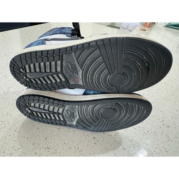 Nike Air Jordan 1 Retro High OG Tie Blue Dye CU0449-100 Kids Size 3Y - Picture 6 of 7